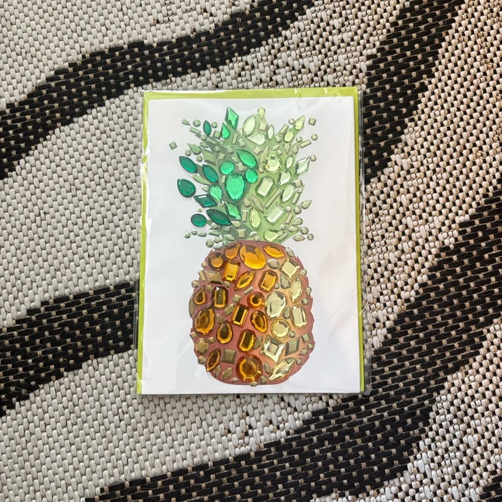 🆕Papyrus Bejeweled Pineapple “Thank You” Card